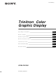 Sony Trinitron GDM-FW900 Operating Instructions Manual
