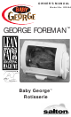 GEORGE FOREMAN BABY GEORGE GR59A OWNER'S MANUAL Pdf Download.