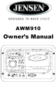 JENSEN AWM910 OWNER'S MANUAL Pdf Download.