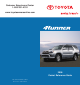 1999 Toyota 4runner Owners Manual Download