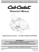 CUB CADET LTX 1042 OPERATOR'S MANUAL Pdf Download.