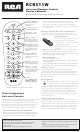 RCA RCR311W USER MANUAL Pdf Download.