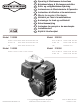 Briggs & Stratton Intec I/C 1450 Series Manuals