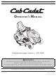 CUB CADET LTX1046 OPERATOR'S MANUAL Pdf Download.