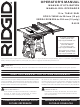 RIDGID R4512 OPERATOR'S MANUAL Pdf Download.