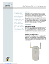 3Com 7760 - Wireless 11a/b/g PoE Access Point Datasheet