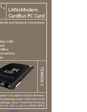3Com 3C3FEM656C - Megahertz 10/100 LAN+56K Global Modem Quick Start Manual