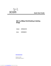 3Com 3CRWEASYG73 - 11g Wireless LAN Outdoor Quick Start Manual