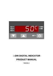 3Com DIN Digital Indicator 59039-2 Product Manual