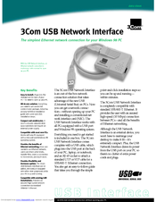 3Com USB Network Interface Datasheet