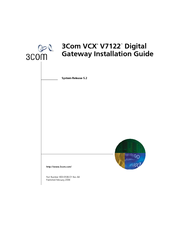 3Com VCX V7122 Installation Manual