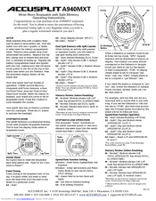 Accusplit 980-301 Operating Instructions