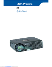 Ask Proxima M6 Quick Start Manual