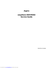 Acer Aspire EASYSTORE H341 Service Manual