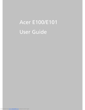 Acer E100 User Manual