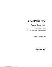 Acer AcerView 56c User Manual