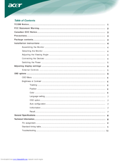 Acer AL1513 User Manual
