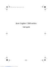 Acer Aspire 1300 series User Manual