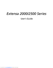 Acer 2500 Series User Manual