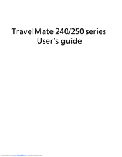 Acer TravelMate 250 series User Manual