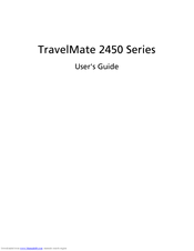 Acer TravelMate 2450 Series User Manual