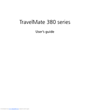 Acer TravelMate 382 User Manual