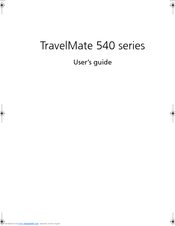 Acer TravelMate 540 Series User Manual