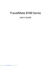 Acer 8100 Series User Manual