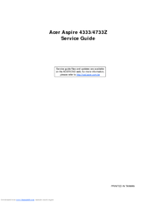 Acer Aspire 4333Z Service Manual