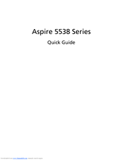 Acer Aspire 5538 Series Quick Manual