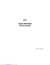 Acer ASPIRE M5910(G) Service Manual