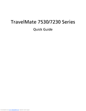 Acer TravelMate 7530G Quick Manual