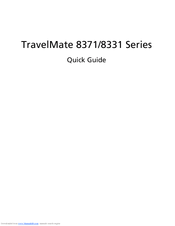 Acer TravelMate 8371 Series Quick Manual