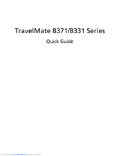 Acer TravelMate 8331 Series Quick Manual