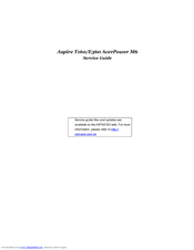 Acer Aspire AST160 Service Manual