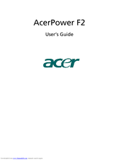 Acer AcerPower F2 User Manual