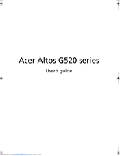 Acer Altos G520 series User Manual