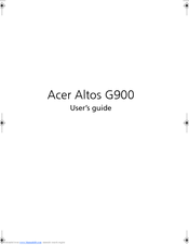 Acer Altos G900 User Manual