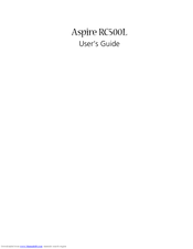 Acer Aspire RC500L User Manual