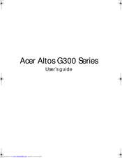 Acer Altos G300 Series User Manual