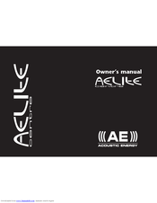Acoustic Energy AELITE Centre Owner's Manual