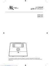 Acoustic Research ARIRC205 User Manual