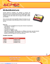 ACP-EP Memory EPMM/128-RS Brochure