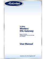 Actiontec Actiontec Wireless DSL Gateway GT701WG User Manual