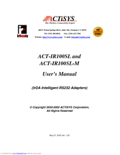 ACTiSYS IrReady ACT-IR100SL-M User Manual