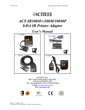 ACTiSYS IrDA IR Printer Adapter ACT-IR100MP User Manual