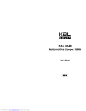 Kal-Equip KAL 3840 User Manual