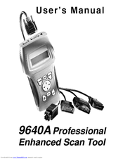 Actron Professional Enhanced Scan Tool 9640A User Manual