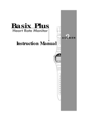 Acumen Ba six Plus Heart Rate Monitor Instruction Manual
