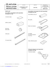 Acura Music Link 2007 RDX iPod Kit Installation Instructions Manual